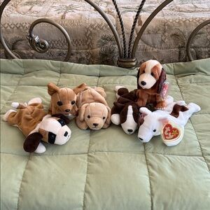 Vintage Ty Beanie Babies dog collection